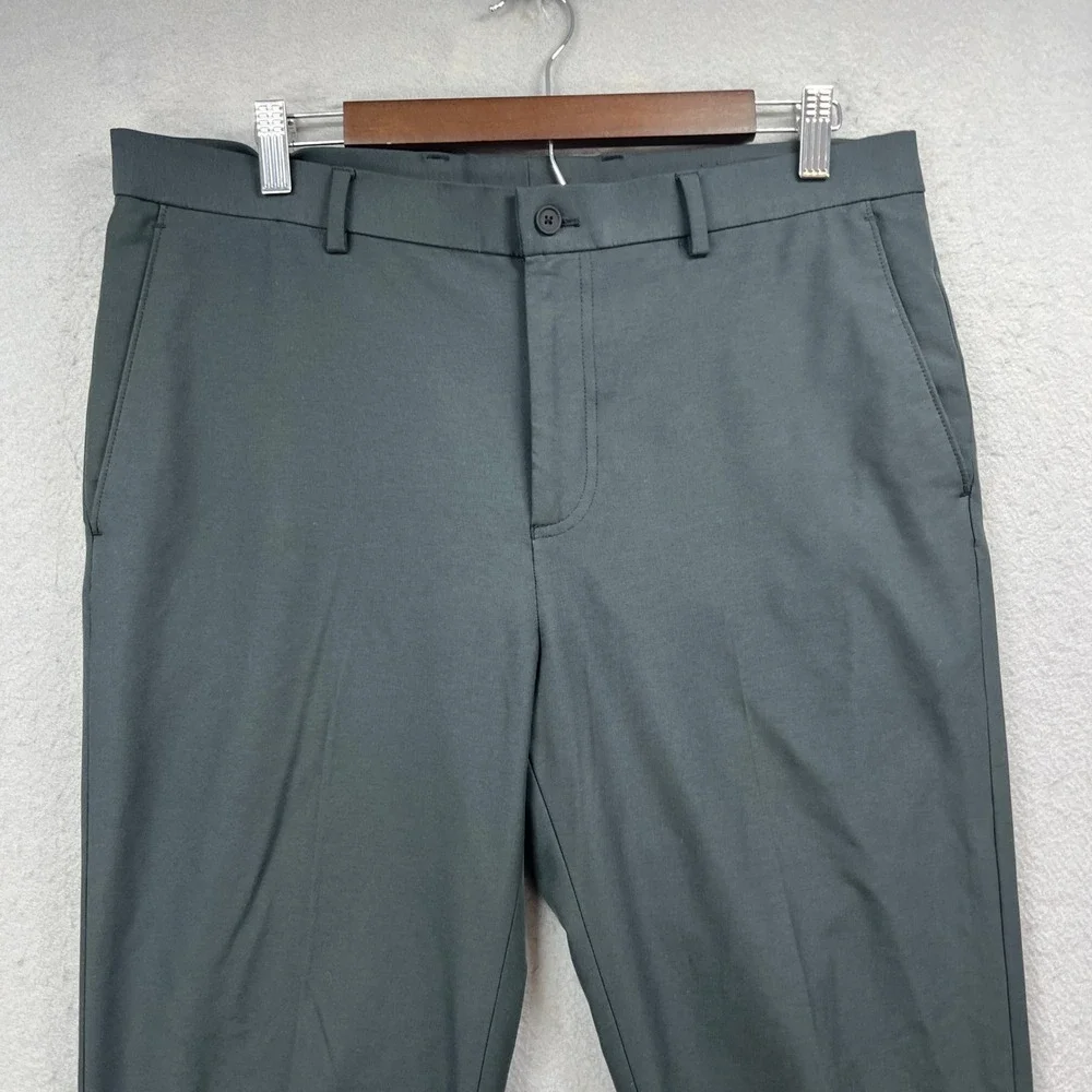 Calvin Klein Trousers Mens 34x32 Slim Gray Stretch Performance Tech Golf Modern